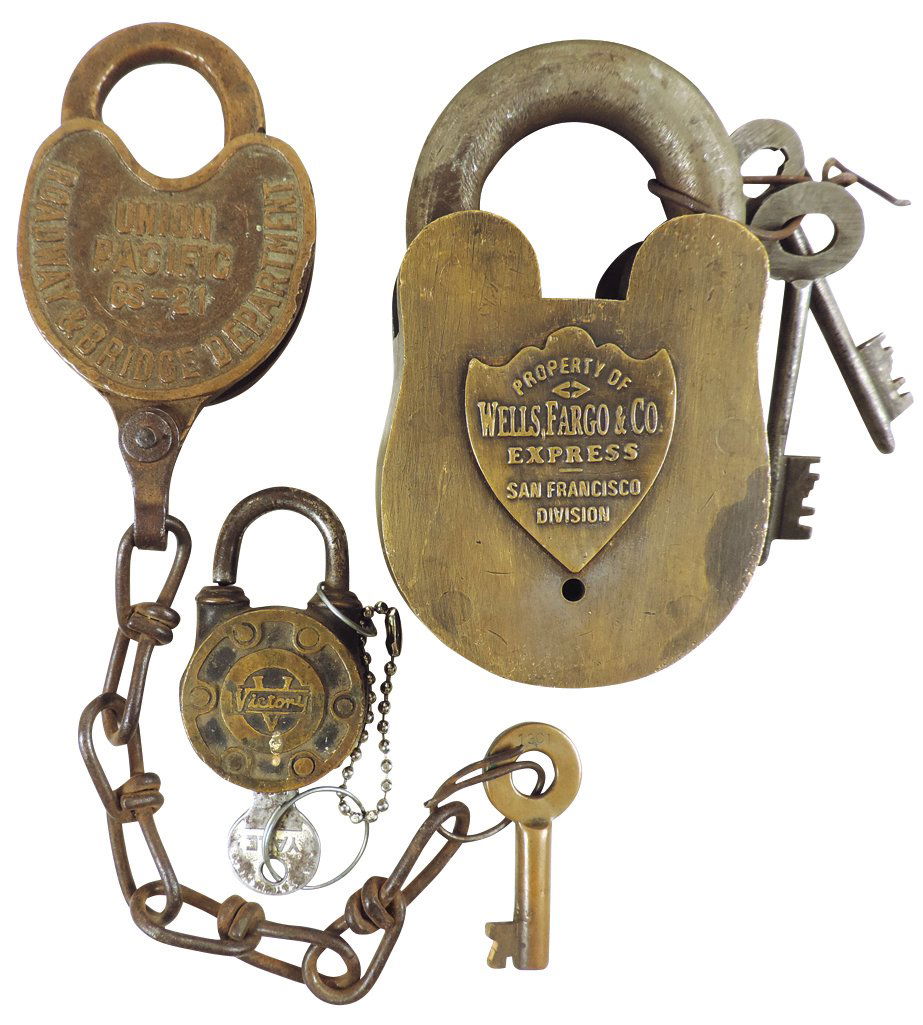 Padlocks (3), Wells Fargo Express S.F. Division #04 w/2 (1 of 1)