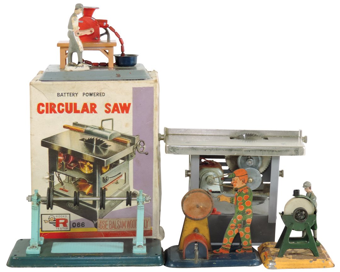 Steam toys (5), battery-operated circular saw by Rosko, (1 of 1)