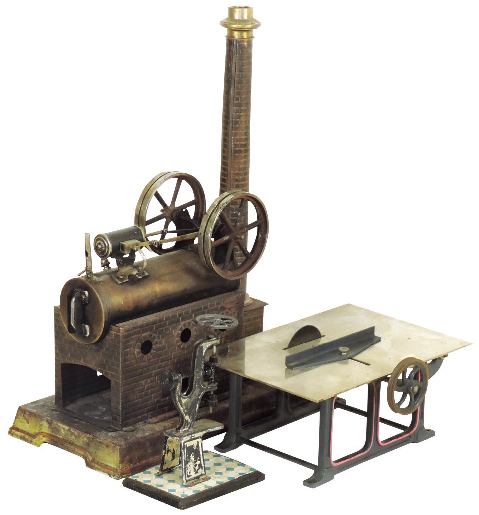 Steam toys (3), Drill Press, Good cond w/paint loss, (1 of 1)