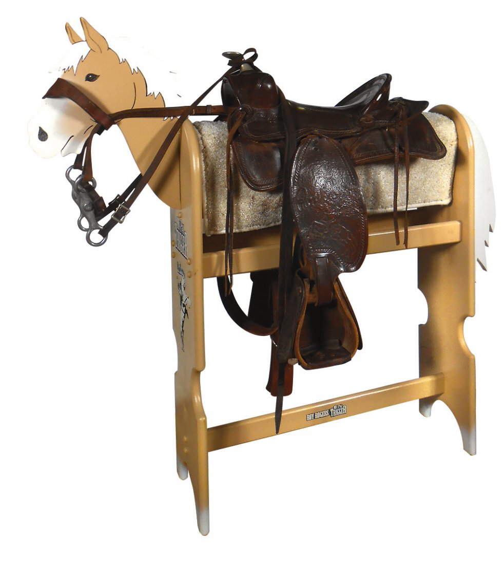 Roy Rogers "My Pal Trigger" saddle w/bridle & stand, (1 of 1)