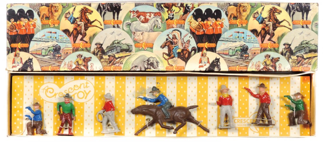 Toy lead figures, complete set of cowboys, mfgd by (1 of 1)