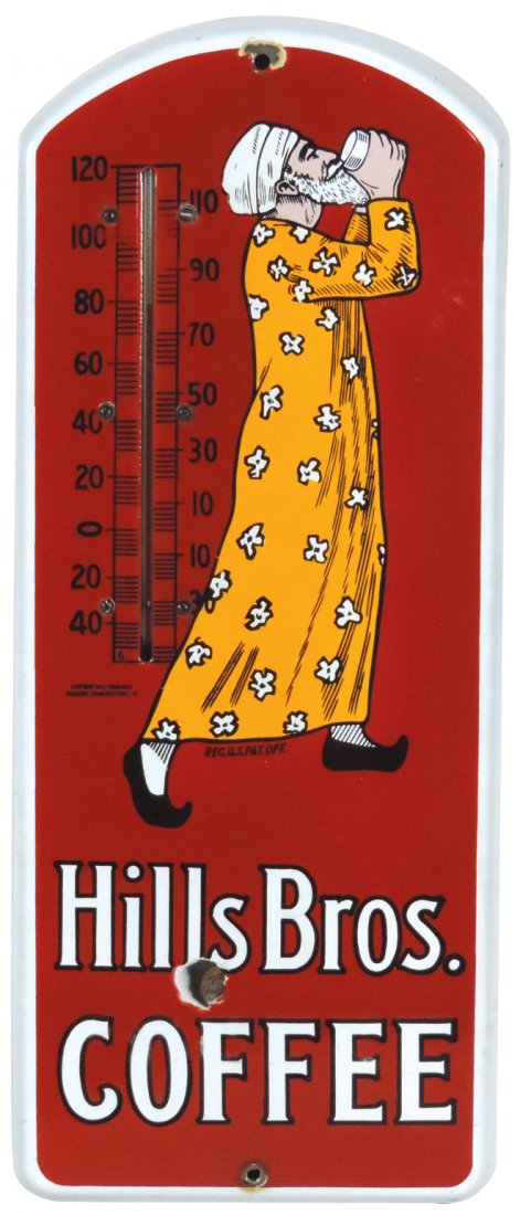 Country store thermometer, Hills Brothers Coffee, (1 of 1)