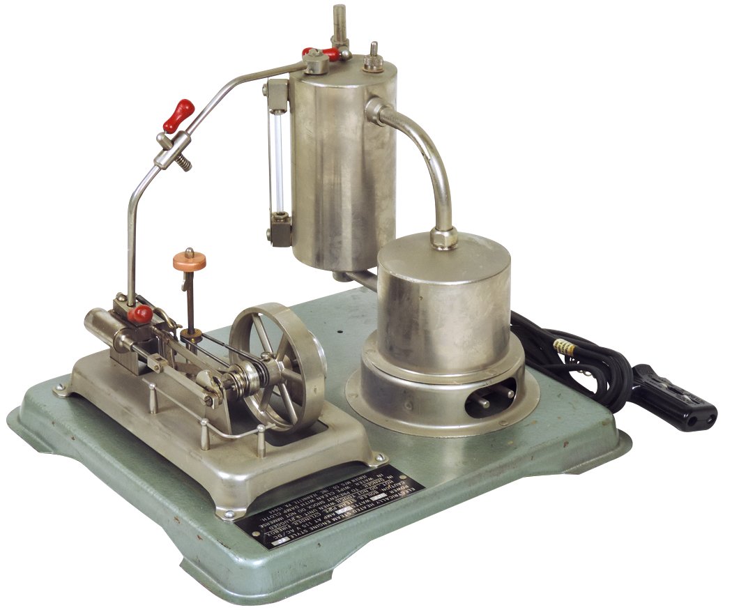 Steam toy, Jensen Steam Engine Atomic #90, c.1960, the (1 of 1)