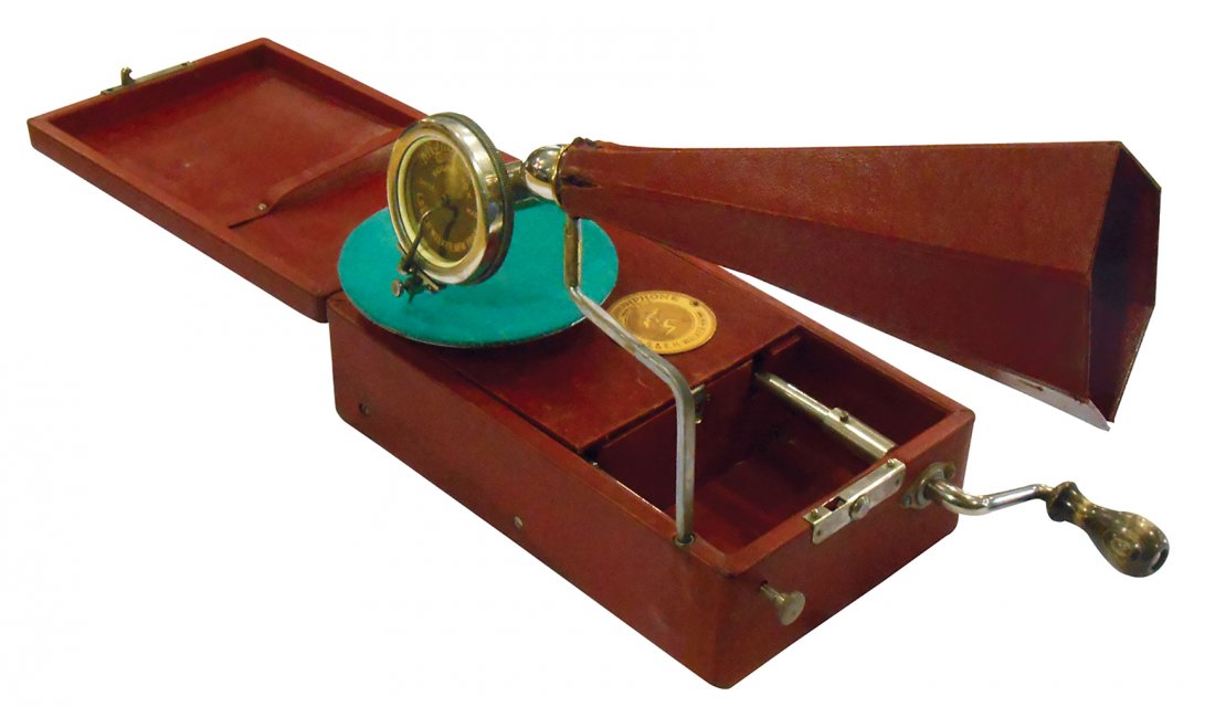 Mignonphone, mfgd by L.S. & E.H. Walker, c.1930, red (1 of 1)