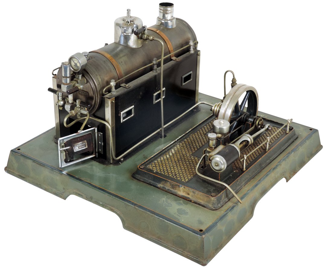 Steam toy, Marklin Steam Engine, appears all orig, (1 of 1)