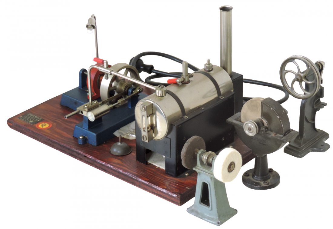 Steam toys (4), Jensen Steam Engine-Electric #10, (1 of 1)