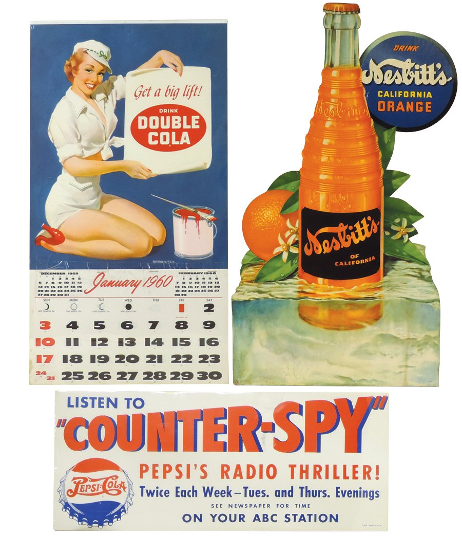 Soda fountain signs & calendar (3), 1960 Double Cola (1 of 1)