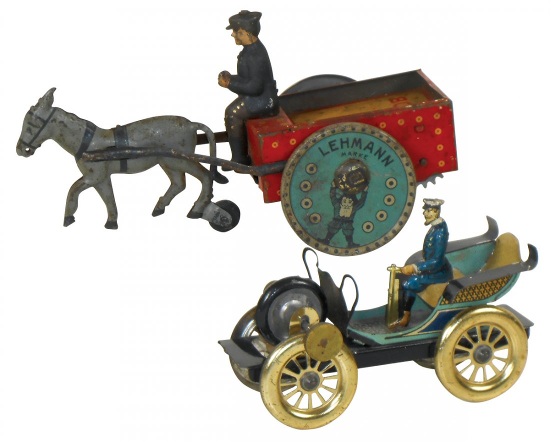 Toys (2), German Hill Climber touring car, litho on (1 of 1)