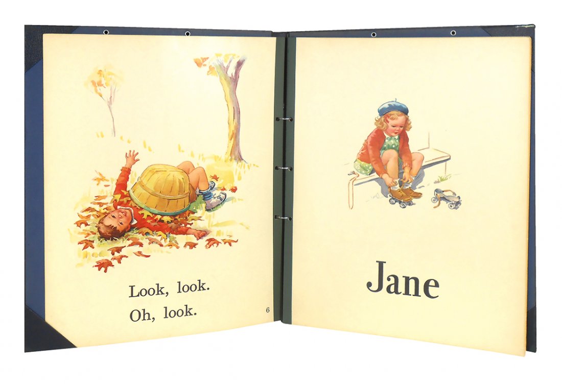 Dick & Jane school reader, "Our Big Book" by Scott (1 of 2)