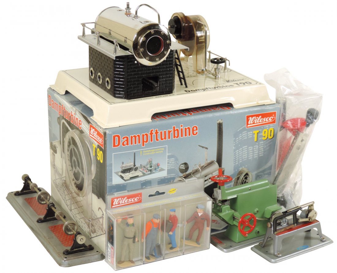 Steam toys (5), Wilesco Line Shaft w/6 pulleys, VG (1 of 1)