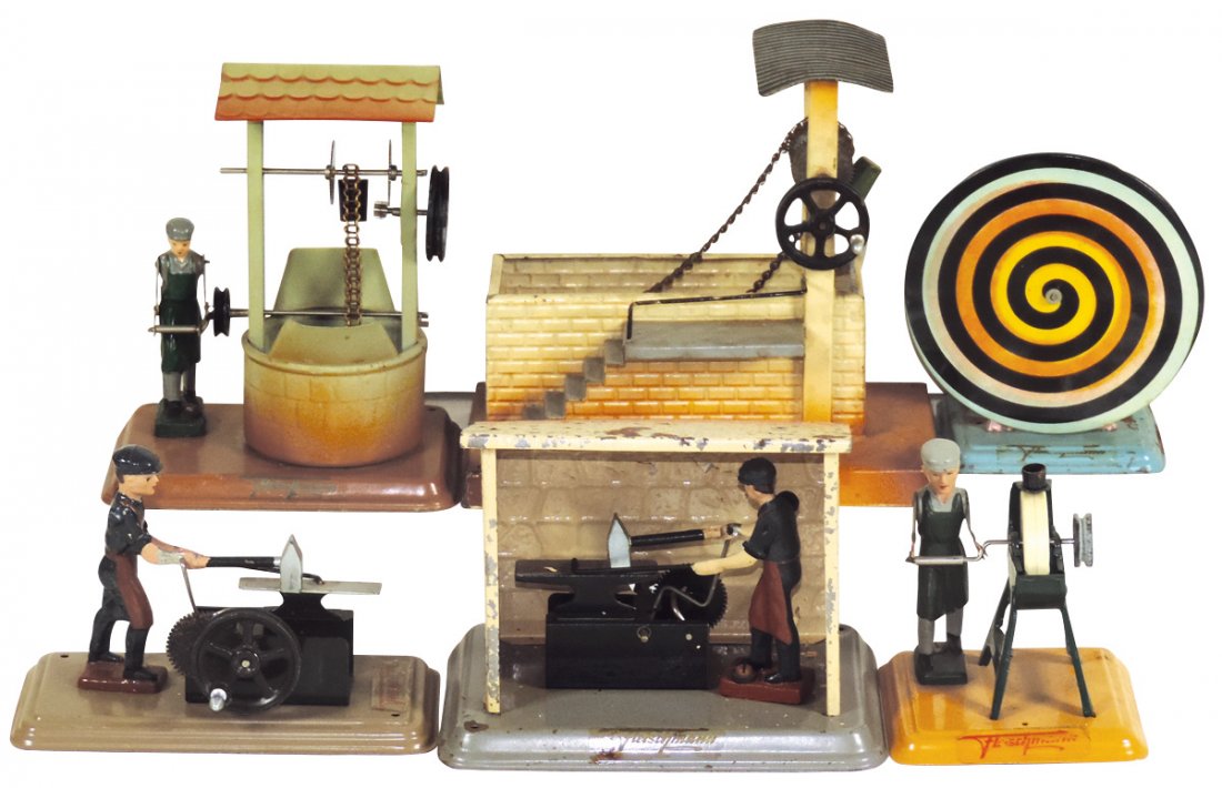 Steam toys (6), Fleischmann Dredge w/3 Buckets 225, (1 of 1)