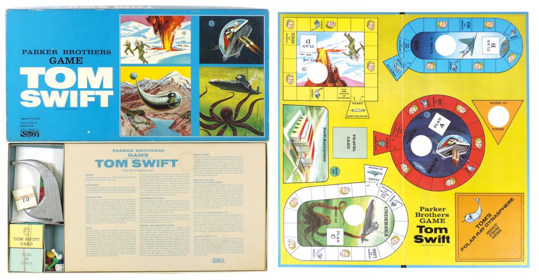 Board Game & books, Parker Brothers Tom Swift Board Gam (1 of 2)
