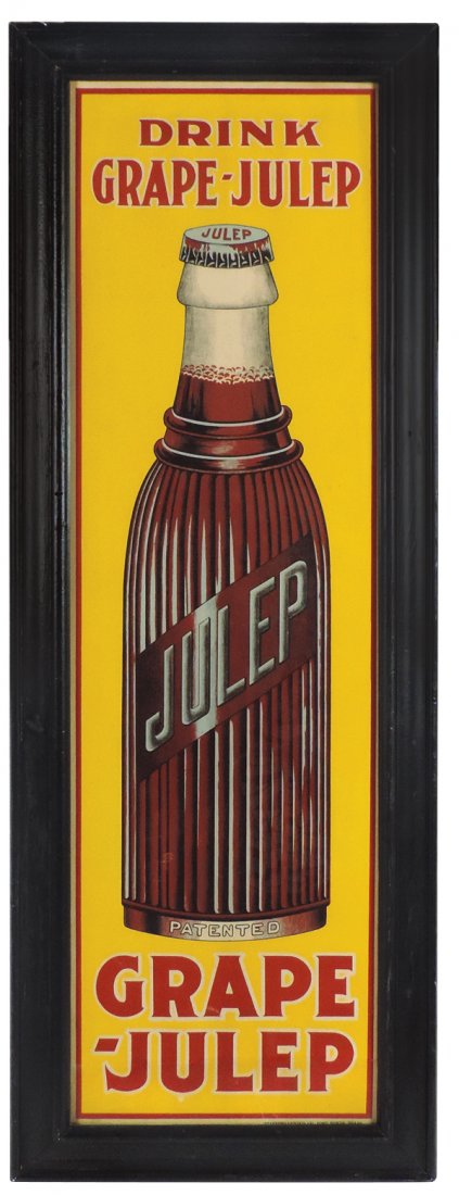 Soda fountain sign, Grape-Julep, colorful paper sign (1 of 1)