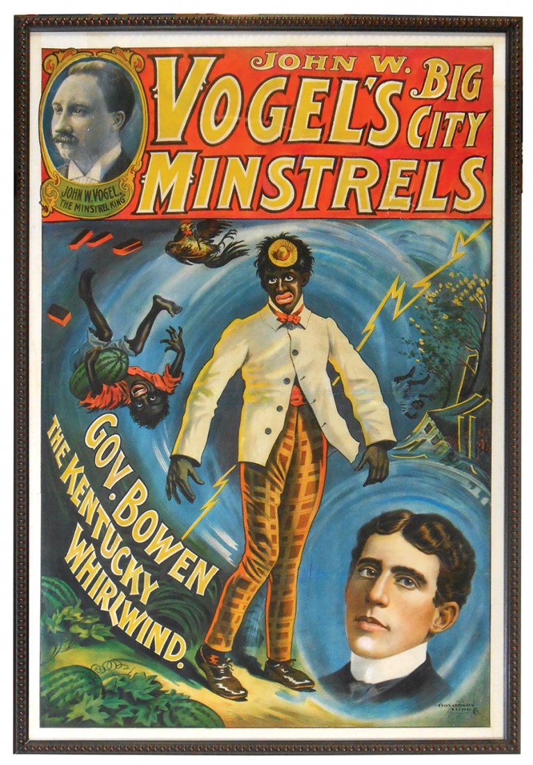 Black Americana Minstrel Poster, John W. Vogel's Big (1 of 1)