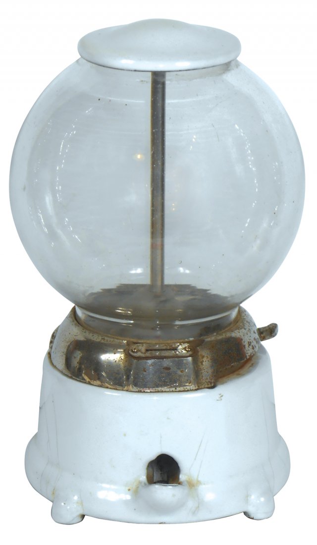 Coinoperated gumball machine, National Novelty Co.,