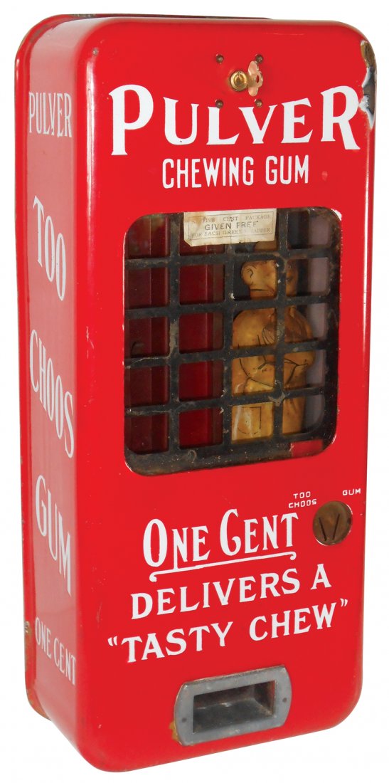 Coin-operated machine, Pulver Chewing Gum, red (1 of 1)