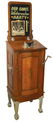 Coin-operated Mills floor model card vendor, 1 Cent