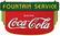 Coca-Cola sign, 2-sided porcelain hanging sidewalk sign