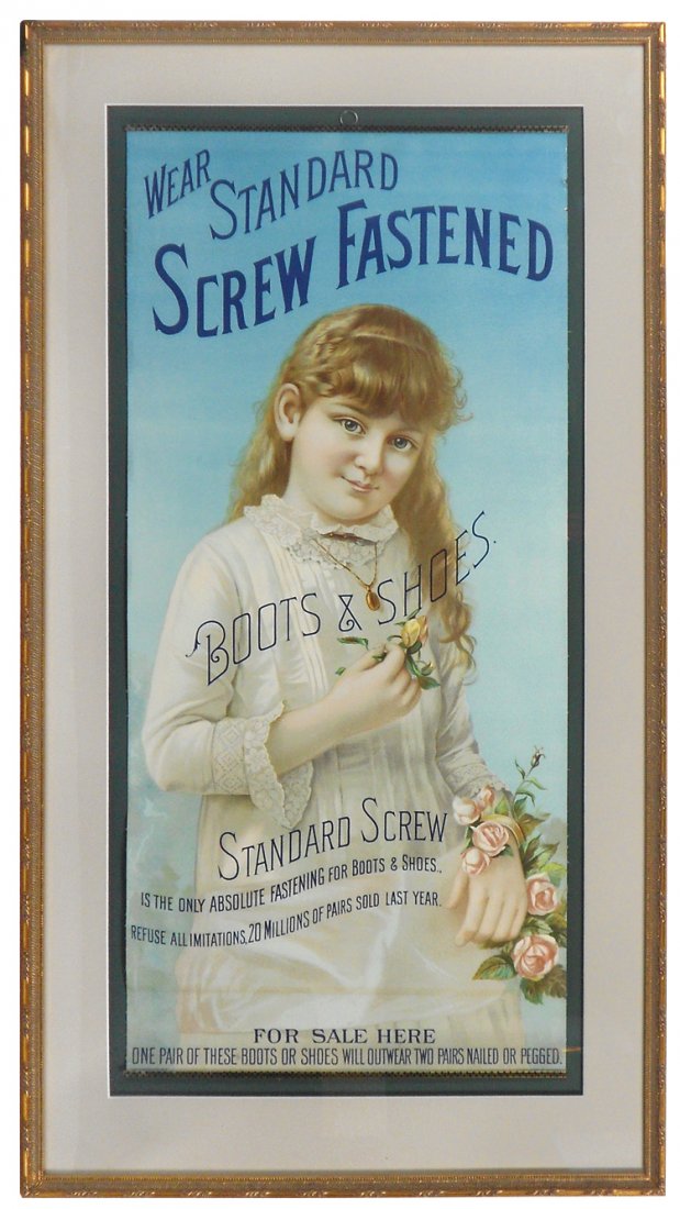 Shoe store lithograph on paper, Screw Fastened Boots & (1 of 1)