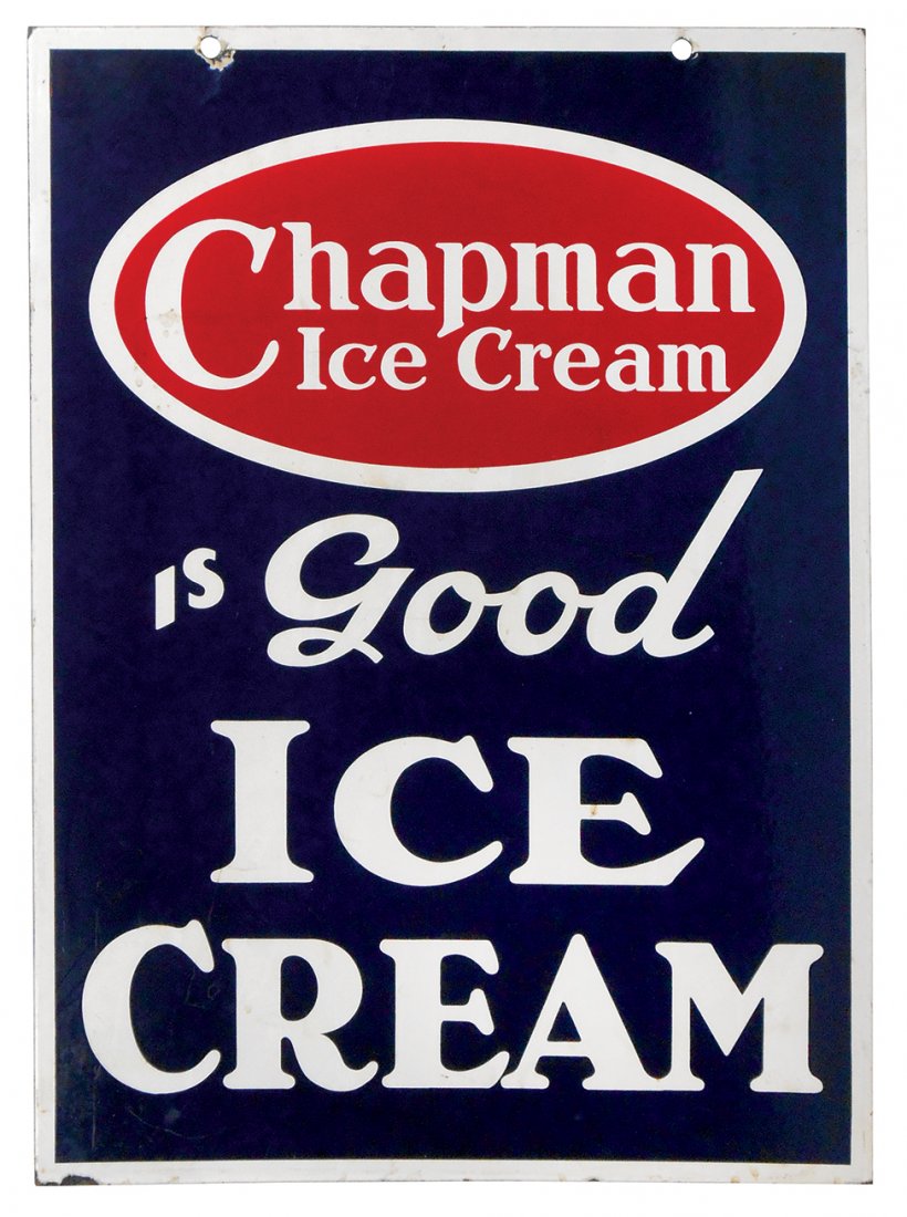 Ice cream sign, Chapman Ice Cream is Good Ice Cream, (1 of 1)