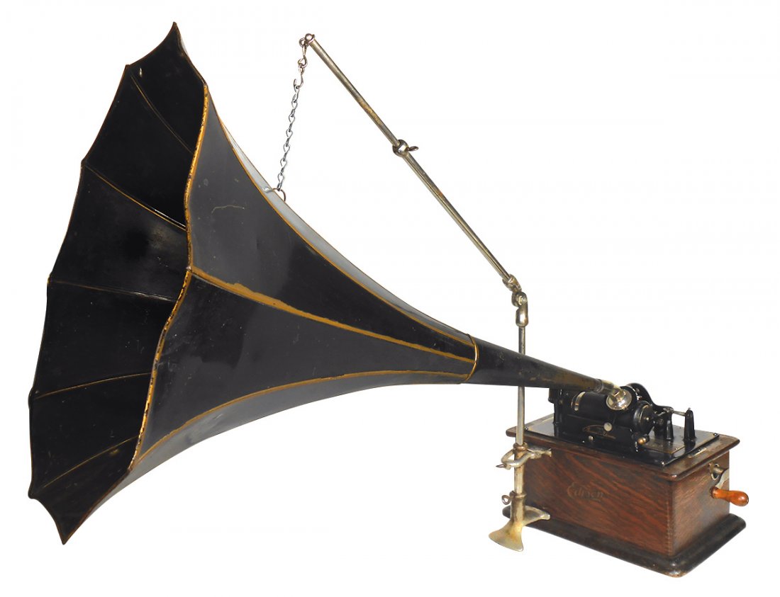 Phonograph, Edison Standard cylinder player w/Model (1 of 1)