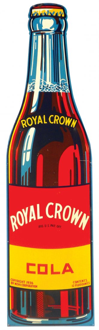 Soda fountain sign, Royal Crown Cola oversized bottle, (1 of 1)