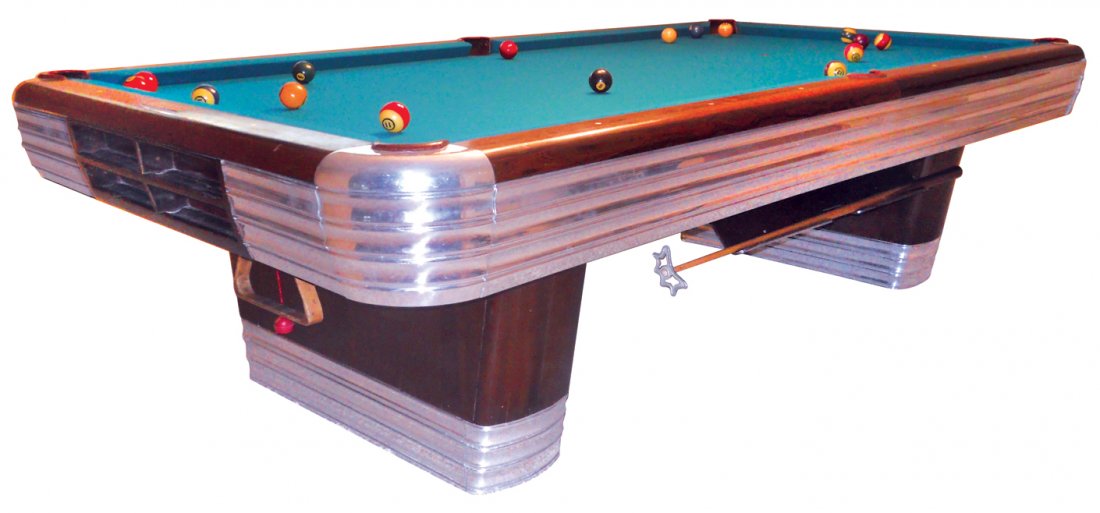 Mid-Century pool table, Brunswick "Centennial", c.1945, (1 of 2)