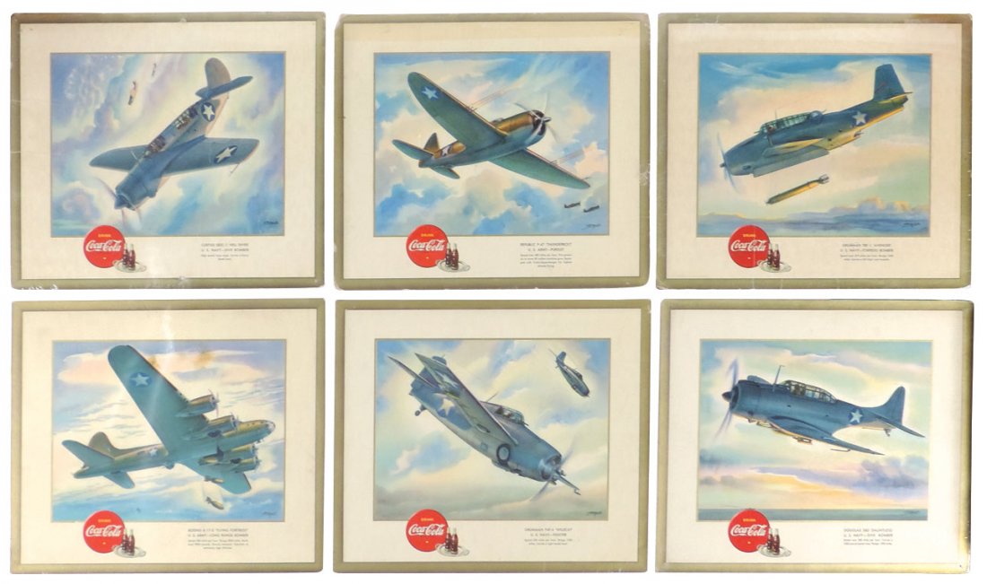 Coca-Cola airplane signs (6), c.1940's, (1 of 1)