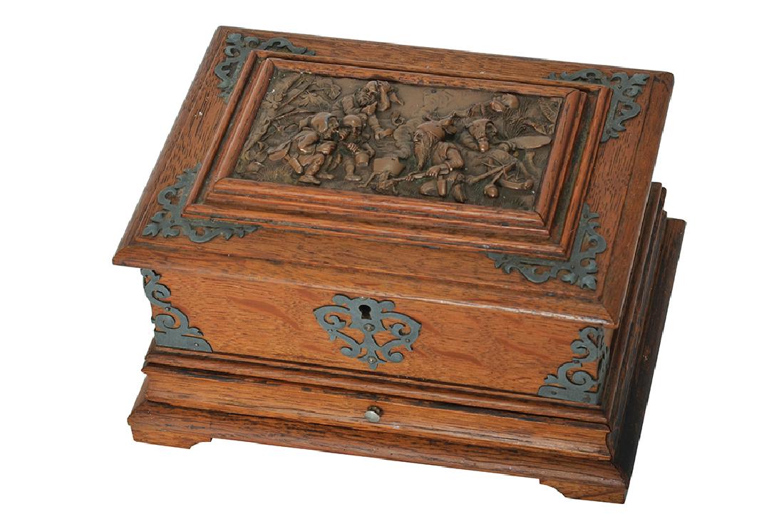 A WOODEN JEWELRY BOX (1 of 1)