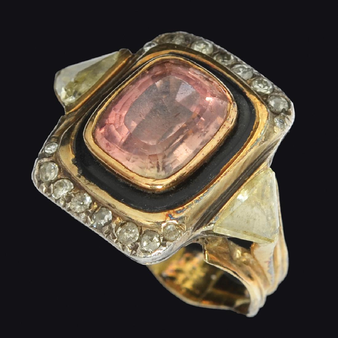 AN 18K GOLD AND SILVER RING (1 of 1)