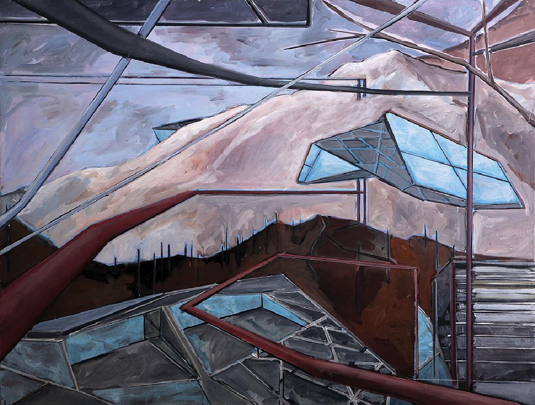 Elad Kopler b. 1974: Untitled, 2009, Oil on canvas, 91X121 cm. Signed and dated on the reverse.