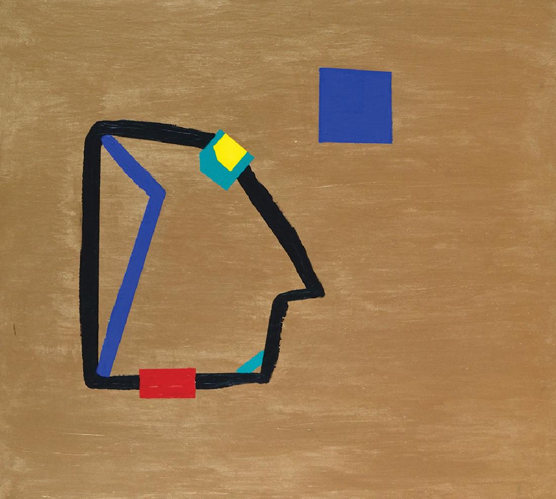 Nicholas Howey b. 1948: Untitled, 1995, acrylic on canvas, 127x142 cm, signed, titled and dated on the reverse.