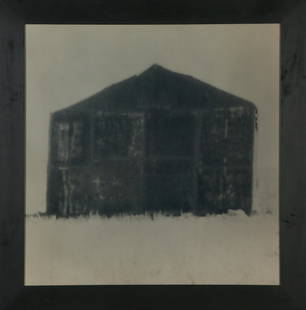 Michal Rovner (Israeli): Outside No 6, 1991,Processed photograph, 58X57 cm. From a series of 15.Provenance: Gaby and Ami Brown Collection.