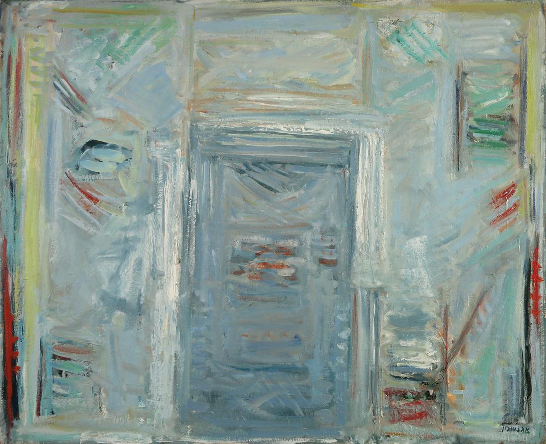 Pinchas Abramovich: Untitled,Oil on canvas,80X110 cm.Signed.Provenance: Gaby and Ami Brown Collection.