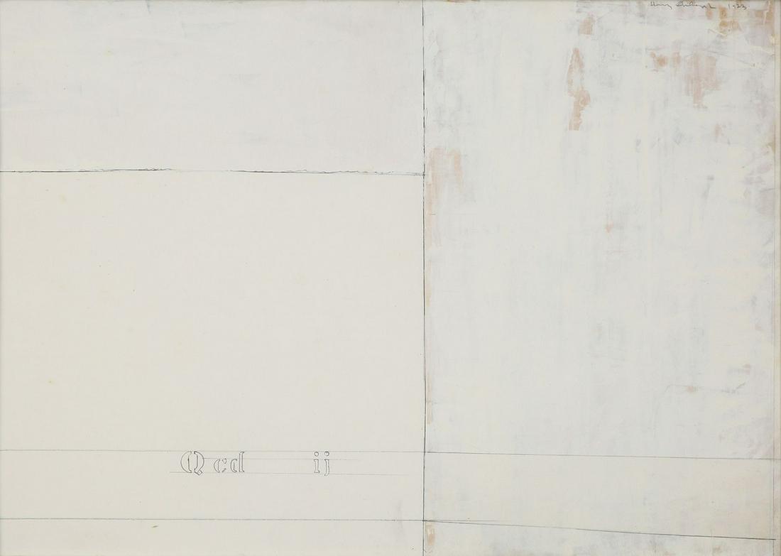 Henry Shelesnyak: OCD, 1973,Gouache on paper, 50X70 cm,Signed and dated.