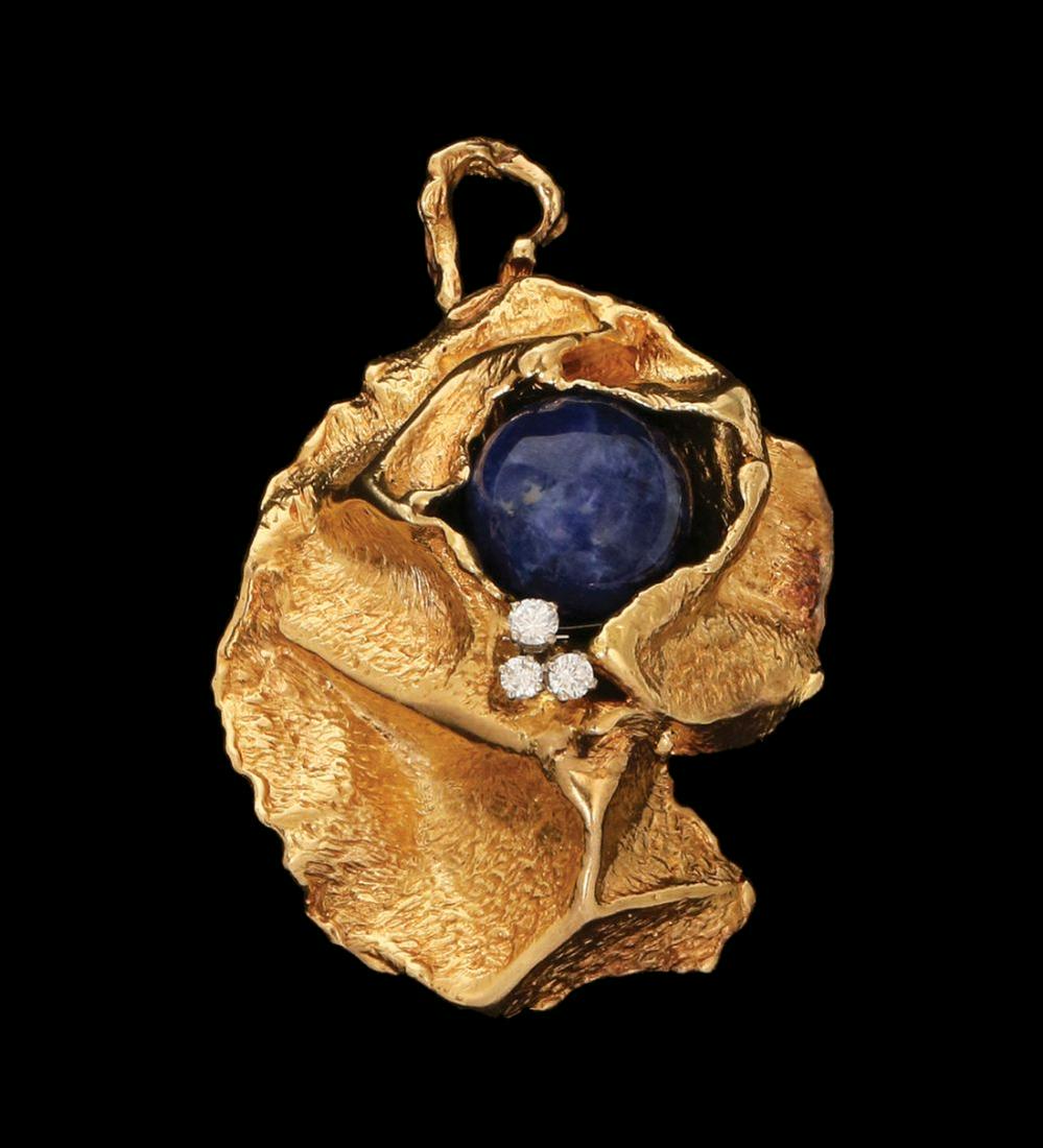 AN 18K GOLD NECKLACE /BROOCH (1 of 1)