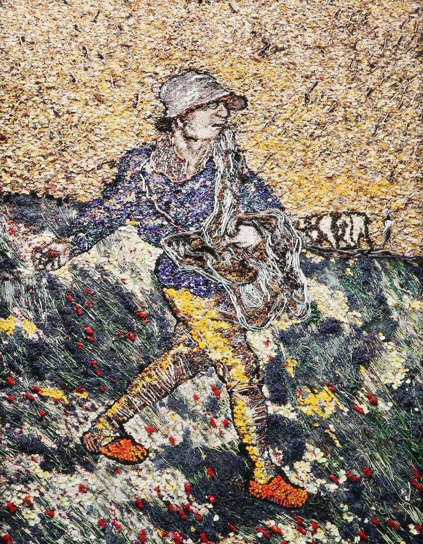 Vik Muniz: Le Semeur, by Van Gogh,C Print, 66X50 cm.Signed and numbered 1/50on the reverse.