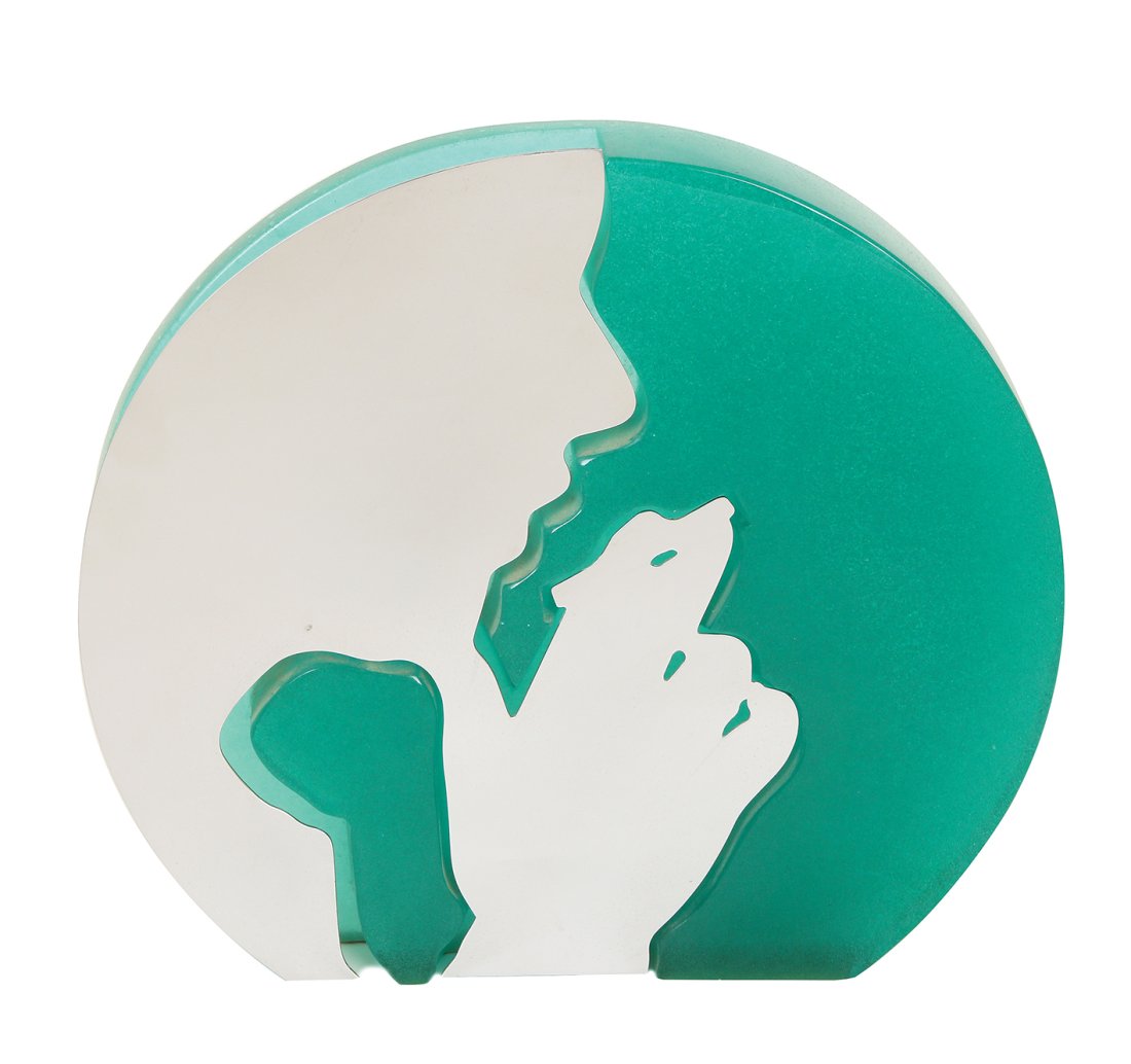 LOURDES CASTRO FOR DAUM NANCY METAL AND PATE DE VERRE SCULPTURE (1 of 2)