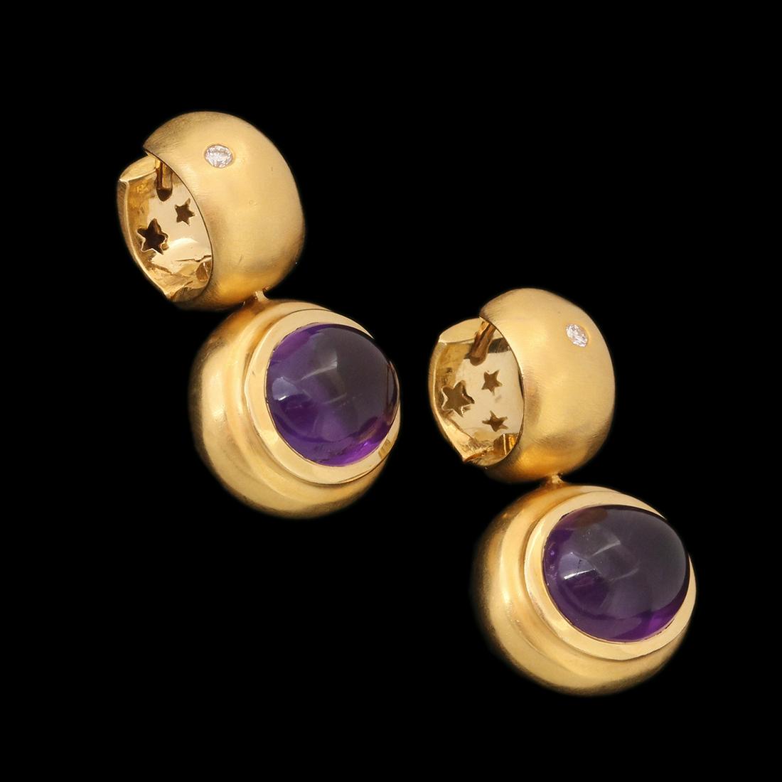 A PAIR OF 18K H.STERN GOLD EARRINGS (1 of 2)