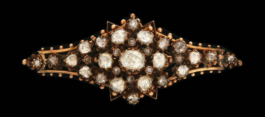 A 14K ROSE GOLD ANTIQUE BROOCH (1 of 1)