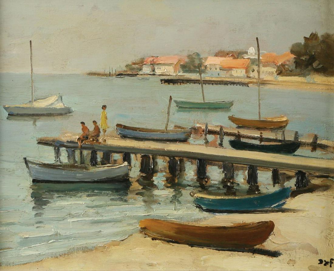 Marcel Dyf: Landscape,oil on canvas, 38X46 cm.Signed.Appears in the artist's archive, (no. 5099).