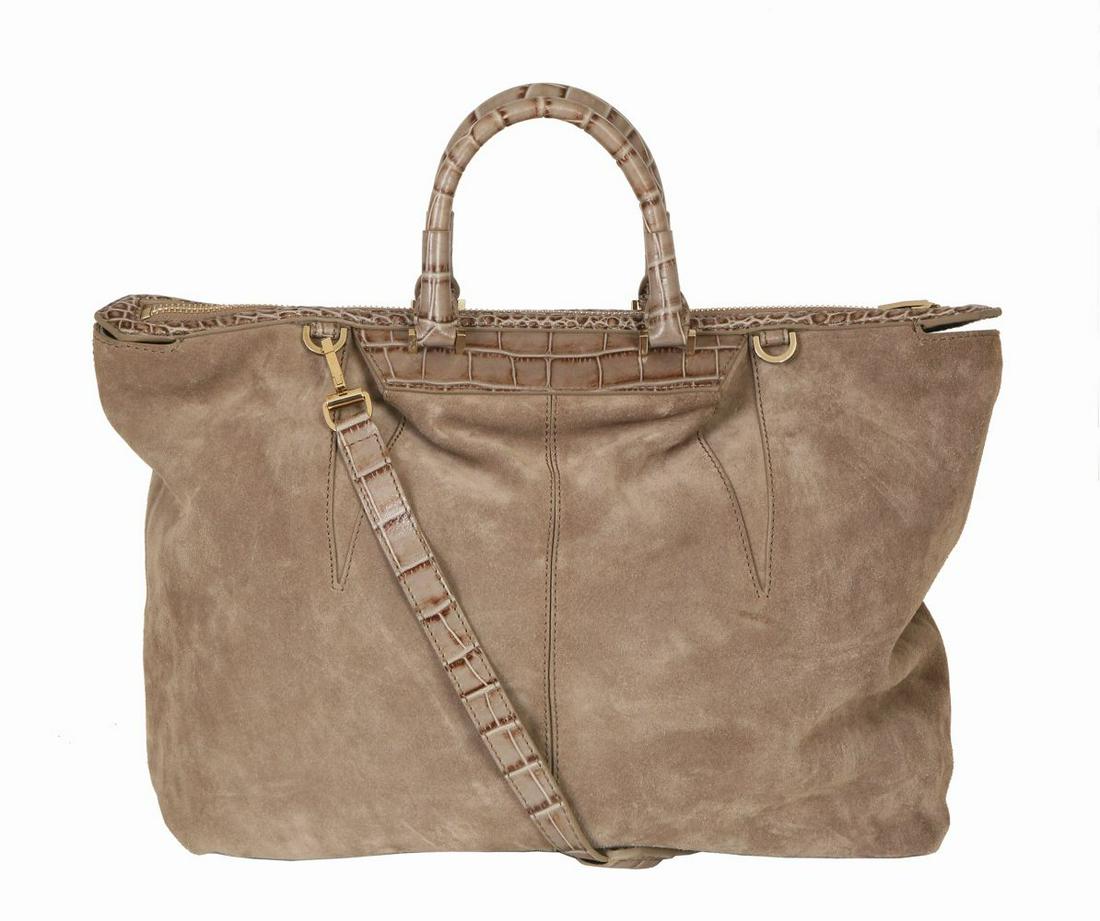 A ALEXANDER WANG Shoulder Bag: Gray fabric. 38X36X2 cm.