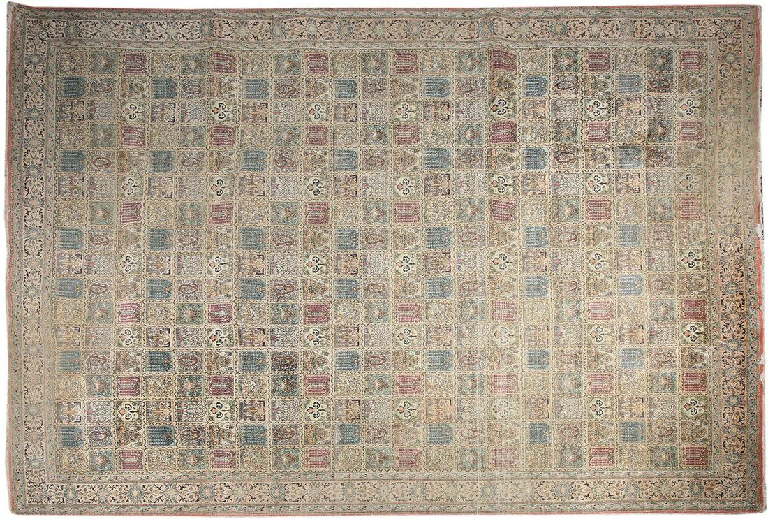 A SILK AND WOOL RUG KASHMERE, INDIA (1 of 1)