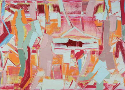 Gilad Efrat: Thinking Path XIII, 2016,Oil on canvas, 100x140 cm.Signed, titled, and dated on the reverse.