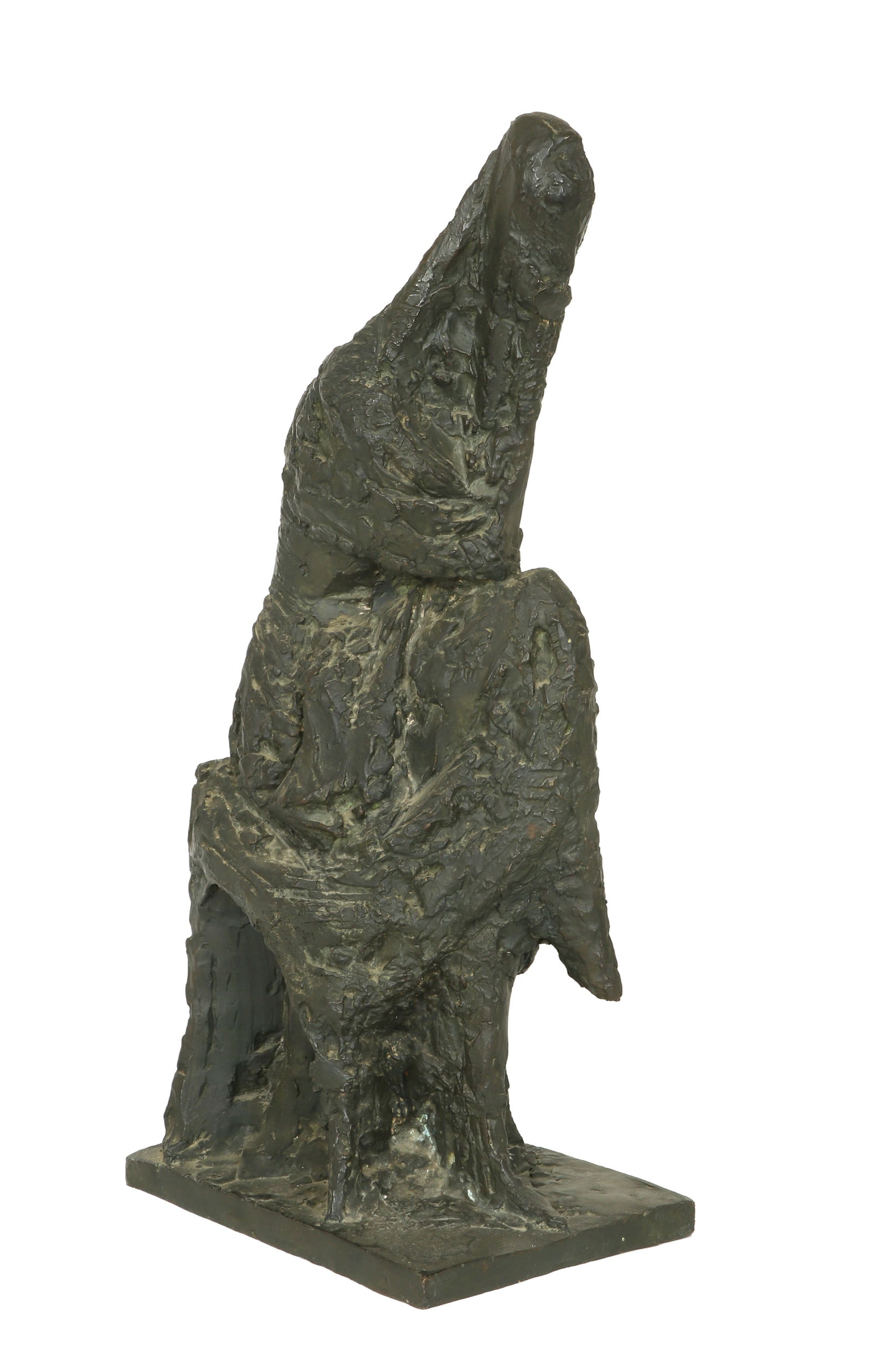 Chana Orloff: Veuve no. 2, ref 411, 1960, Bronze, height: 51 cm. Signed and dated + Susse Founder Foundry Seal. The Bronze authenticity was confirmed by the artist’s granddaughter, Mrs. Ariane Tamir. Provenance: