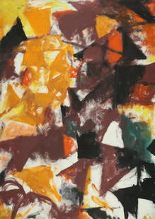 Avigdor Arikha: Untitled, 1966, Oil on canvas, 162x114 cm. Signed and dated. Provenance: Dina Recanati Art Foundation