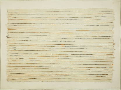 Zigi ben Haim: Untitled, 1978, Mixed media and collage on paper, 56x76 cm. Signed and dated.