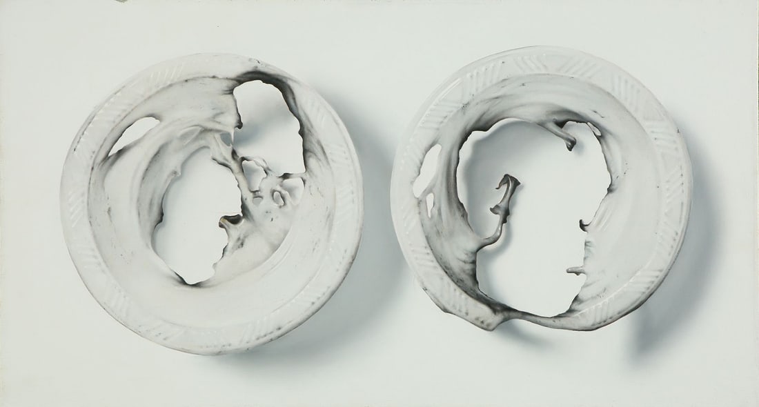 Natan Pernick: Untitled, Oil on canvas, 35x70 cm. Signed.