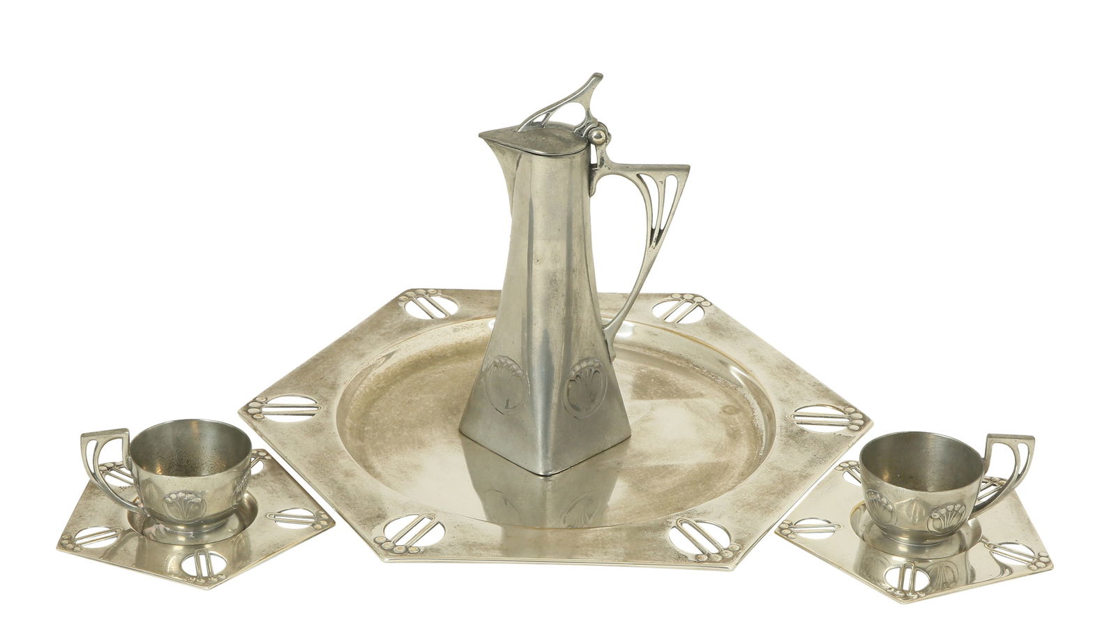 WMF. SILVER-PLATED COFFEE SERVING SET (1 of 3)