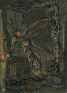 Nissim Zalayet: Untitled, Oil on canvas, 55x40 cm. Signed.